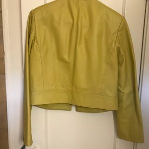 Green leather jacket